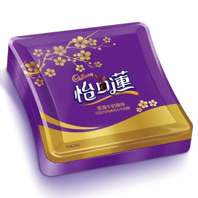 怡口莲 巧克力风味夹心牛奶糖 384g/盒*2盒