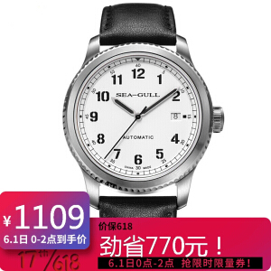 61预售： SeaGull 海鸥 重器系列 819.13.6081 自动机械手表