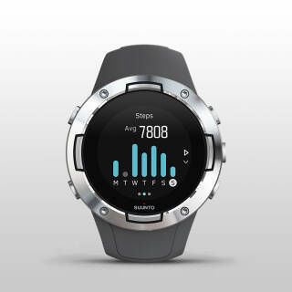 颂拓（SUUNTO）芬兰进口Suunto 5 多项专业运动GPS四星导航智能运动腕表动感灰SS050453000