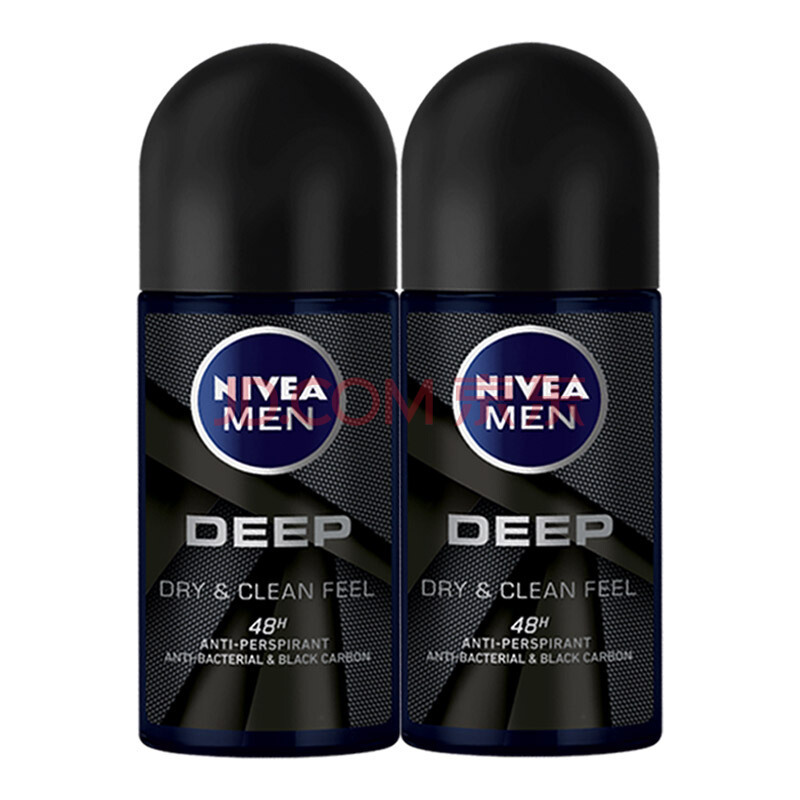 京东PLUS会员： NIVEA 妮维雅 男士DEEP劲爽走珠 50ml*2支 *3件