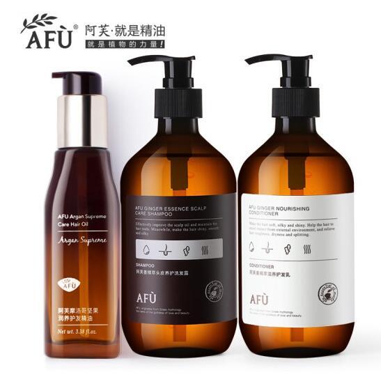 阿芙（AFU）摩洛哥坚果润养护发精油100ml 摩洛哥护发精油+姜洗洗护发套装