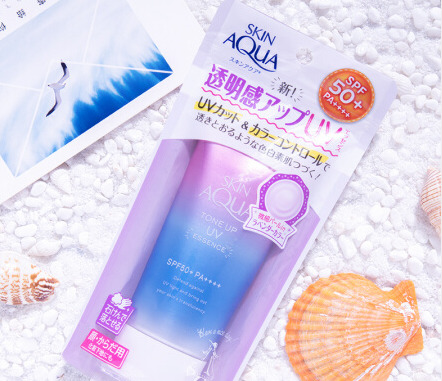 ROHTO 乐敦 SKIN AQUA 透明感防晒霜 SPF50+ PA++++ 80g *4件