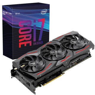 华硕（ASUS）ROG-STRIX-RTX2070S-A8G-GAMING显卡+ 英特尔（Intel） i7-9700K 酷睿八核 盒装CPU 套装