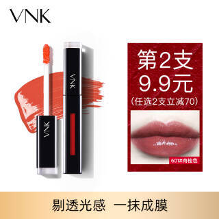 VNK 浮光锦色唇釉 601#肉桂色5.5ml （保湿 不易脱色 哑光丝绒 雾面 口红） *3件