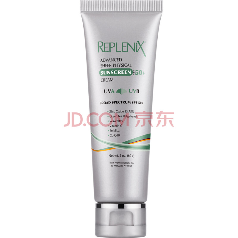 TOPIX Replenix 绿茶多酚纯物理防晒霜 SPF50+ 60g *3件