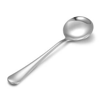 阳光飞歌 不锈钢餐具 西餐冰淇淋主餐勺子圆形饭勺咖啡勺小号 0782 *3件