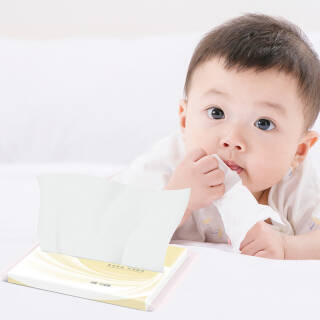 开丽（Kaili）抽纸柔润保湿纸纸面巾40抽*10包（丝般柔滑 婴儿纸 鼻敏感适用） *8件