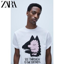 ZARA JEREMY VILLE© 04644405250 男士插画短袖T恤