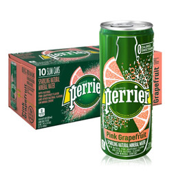 Perrier 巴黎水 西柚味气泡水 天然矿泉水 250ml*30罐 *2件 +凑单品