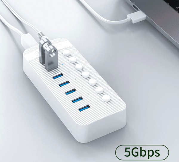 ORICO 奥睿科 7口 工业级 USB3.0集线器