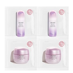 SHISEIDO 资生堂 光透耀白夜间修护霜1.5ml*2+光透耀白祛斑精华1.5ml*2