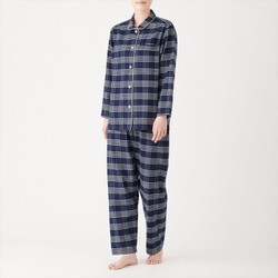 MUJI 无印良品 69AE204 女式 无侧缝纯棉睡衣家居服套装