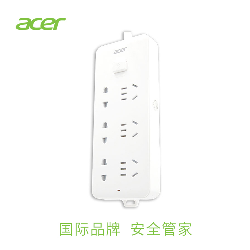 宏碁（acer）新国标插座/插线板/插排/排插/接线板/拖线板 6位总控全长1.8米 OCB140