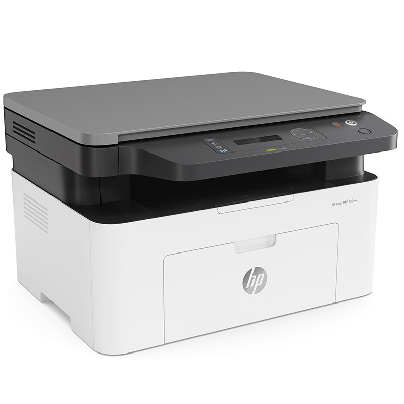 惠普（hp） 136nw 136wm黑白激光打印机家用办公打印复印扫描一体机无线打印机1136升级版 136nw（有线+无线/黑白三合一） 标配
