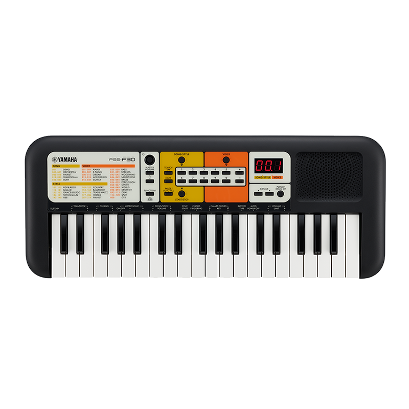 雅马哈电子琴PSS-E30/F30/A50儿童宝宝37键音乐玩具婴幼儿早教初学入门启蒙乐器多功能键盘 PSS-F30官方标配