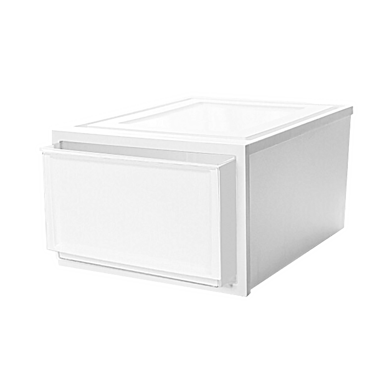 爱丽思收纳箱塑料抽屉式收纳箱可叠加储物箱透明内衣收纳盒简易爱丽丝收纳柜百纳箱爱丽丝 BC-500D白