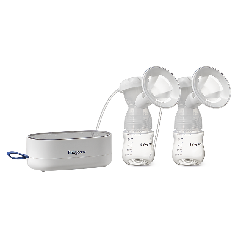 babycare电动吸奶器可充电双边吸奶器低音无痛吸奶维尔粉不含靠吸配件