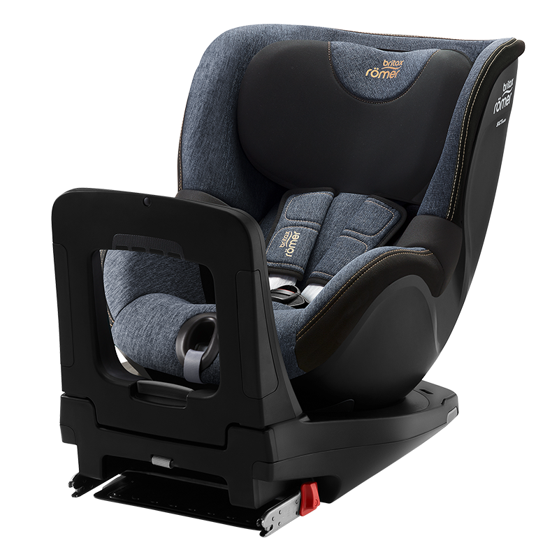 宝得适（BRITAX）儿童安全座椅0-4岁360度旋转正反调节isofix接口双面I-SIZE牛仔蓝