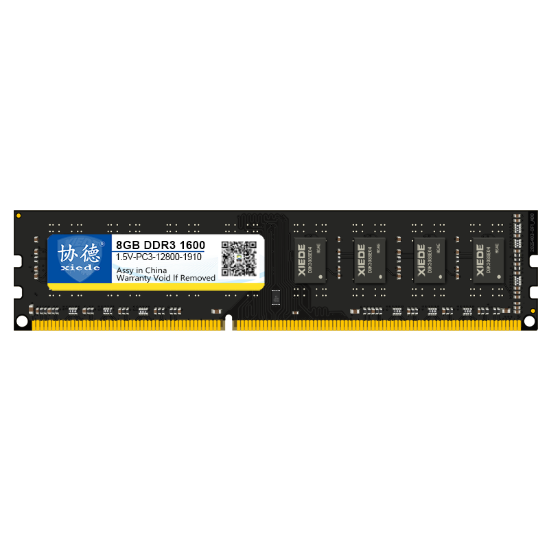 协德 (xiede) DDR3 1600 台式机内存条 双面16颗粒 兼容好 普条【8G】兼容