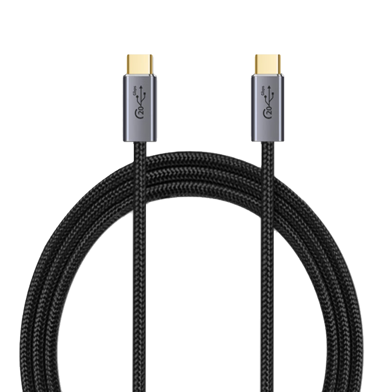 凯宠 TYPE-C数据线双头USB4快充线240W 40Gbps高速传输同轴线 兼容雷电4/3充电线 TYPE-C数据线20GB 100W 8K 1米
