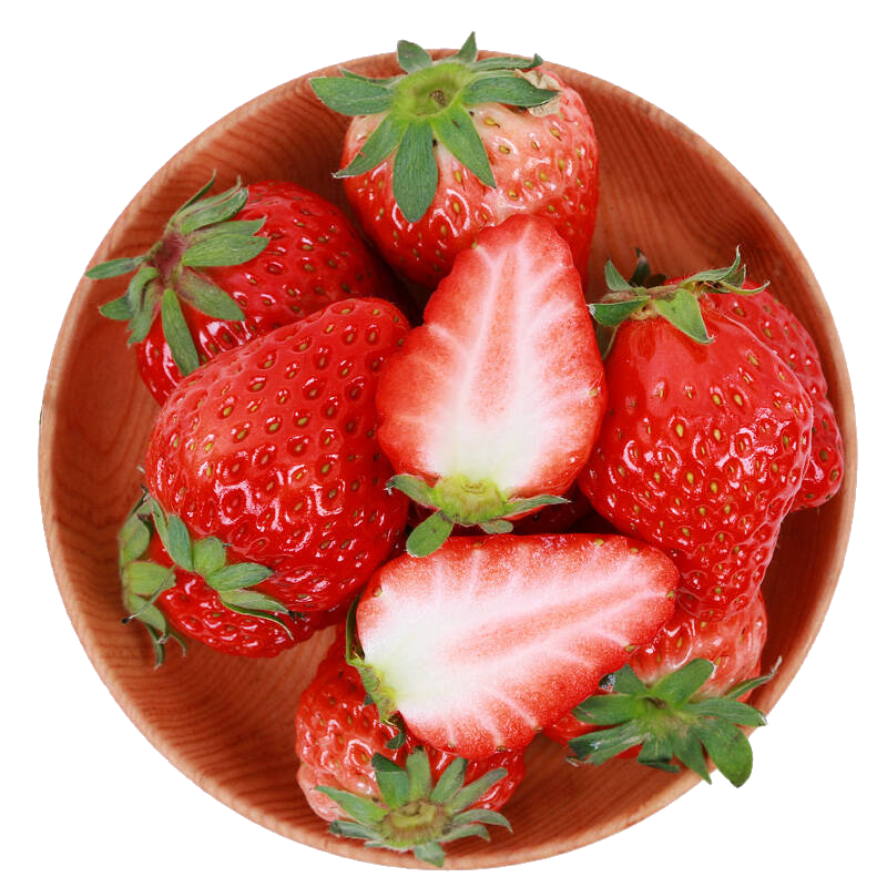 京鲜生 丹东红颜 奶油草莓 750g 单果20g起 新鲜水果 年货水果礼盒