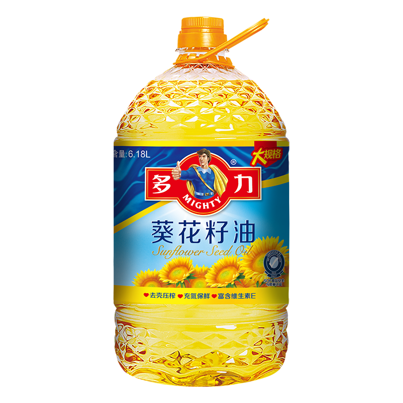 多力 葵花籽油6.18L食用油 物理压榨（新老包装随机发货）