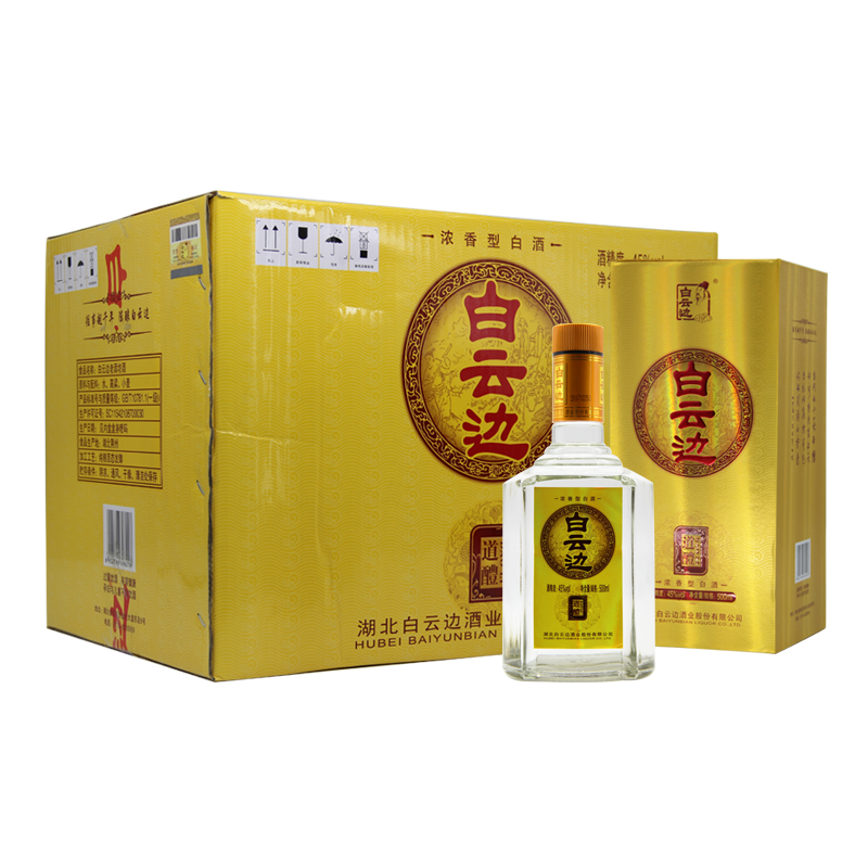 白云边  老酒坊道醴酒 浓香型白酒 45度 500ml*6瓶 【年货送礼】