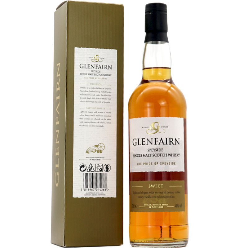 格兰乐林（ GLENFAIRN ) 苏格兰单一麦芽威士忌 英国原瓶进口洋酒700ml单支装 斯佩塞产区单一麦芽威士忌