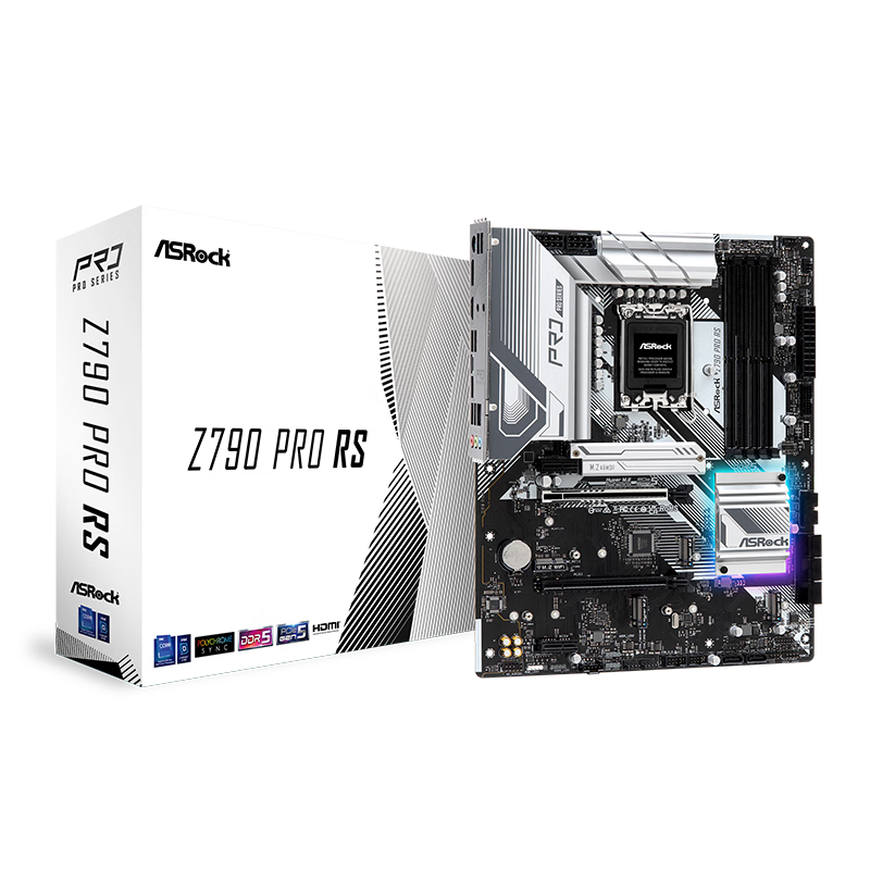 华擎 （ASRock）Z790 Pro RS 匠心 支持CPU 13900K/13700K/DDR5（Intel Z790/LGA 1700）	