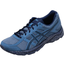 ASICS亚瑟士男鞋网面跑步鞋缓震透气运动鞋舒适跑鞋GEL-CONTEND 4 T8D4Q-400 蓝色 41.5