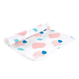 全棉时代 隔尿垫婴儿可洗针织隔尿垫透气纯棉大号防水床单新生儿90×70cm