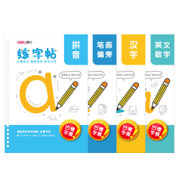 得力(deli)4本装学龄儿童练字帖 初学凹版控笔字帖 幼儿园练字套装