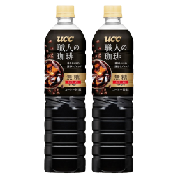 悠诗诗（UCC） 日本进口黑咖啡BLACK 职人无糖咖啡饮料 900ml*2瓶