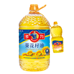 多力葵花籽油5L+238ml 食用油 物理压榨 含维生素e（新老包装随机）