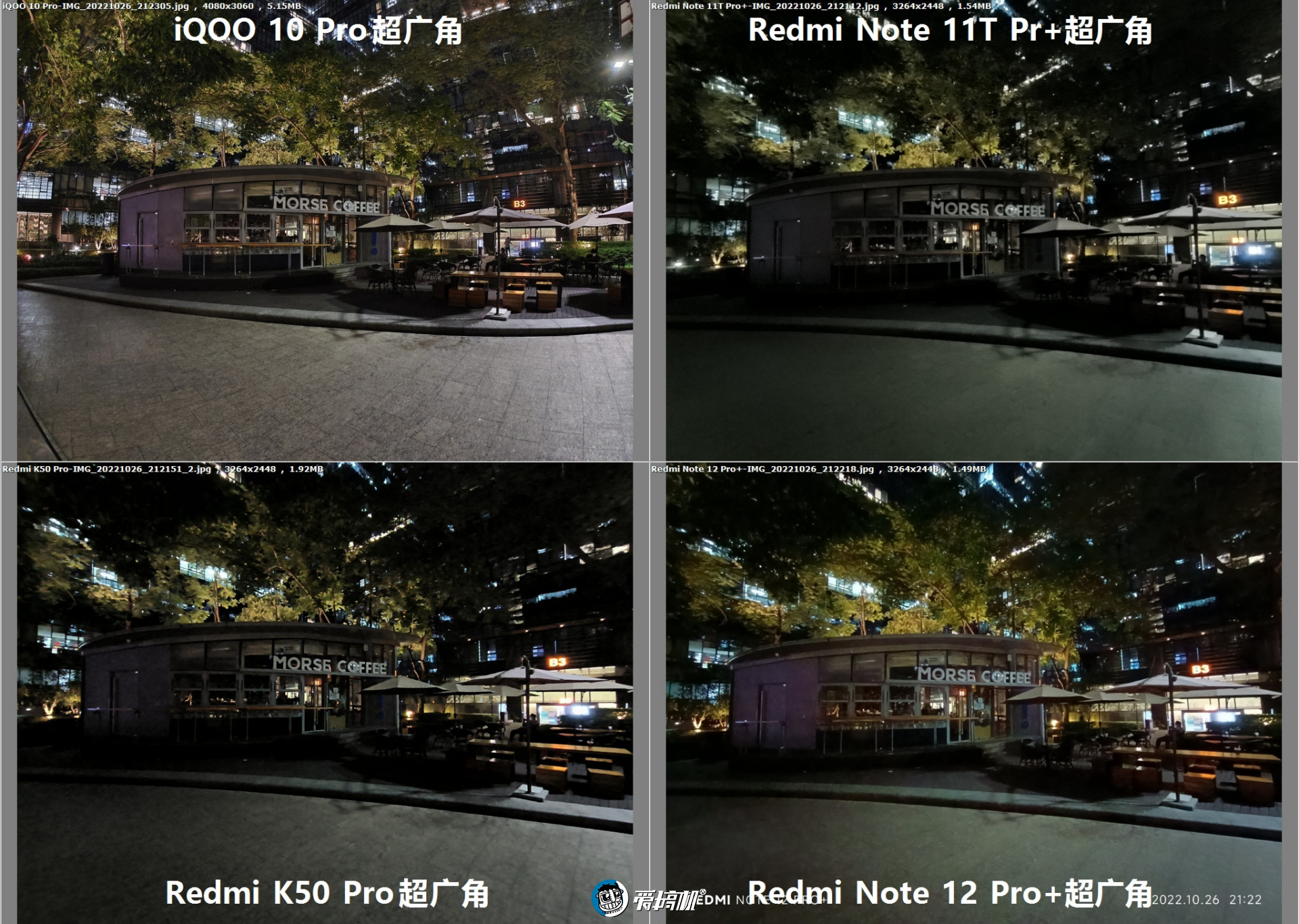 2亿像素拍照对比：Redmi Note 12 Pro+对战K50 Pro、iQOO 10 Pro