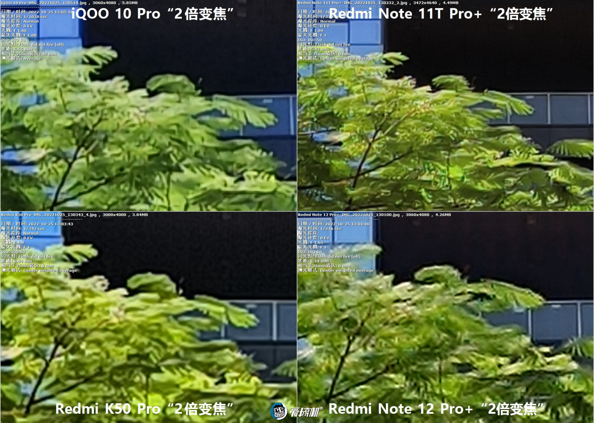 2亿像素拍照对比：Redmi Note 12 Pro+对战K50 Pro、iQOO 10 Pro