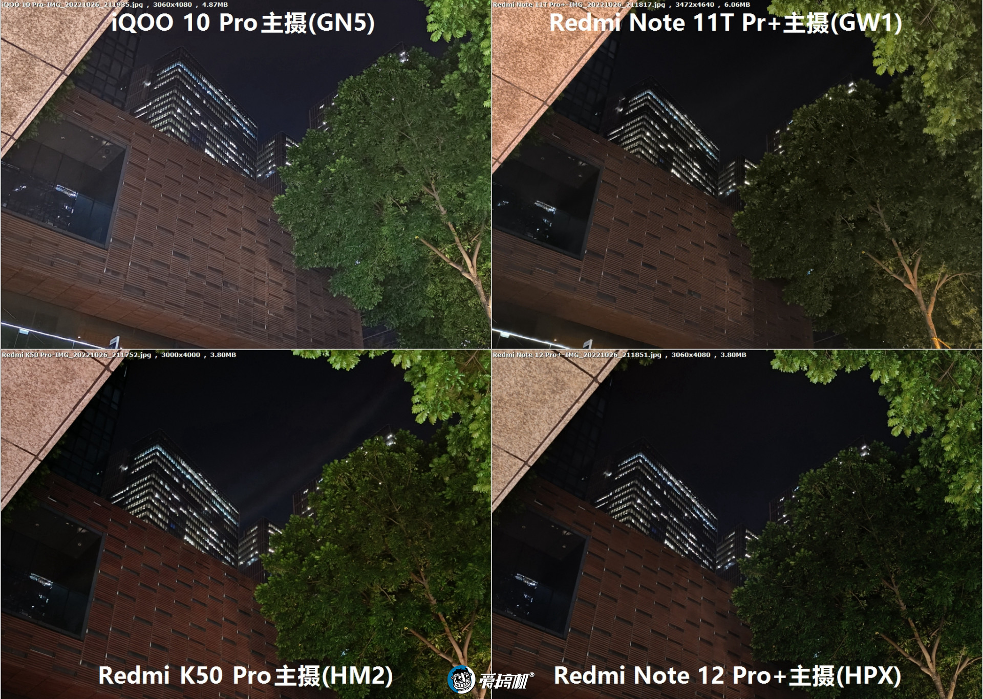 2亿像素拍照对比：Redmi Note 12 Pro+对战K50 Pro、iQOO 10 Pro