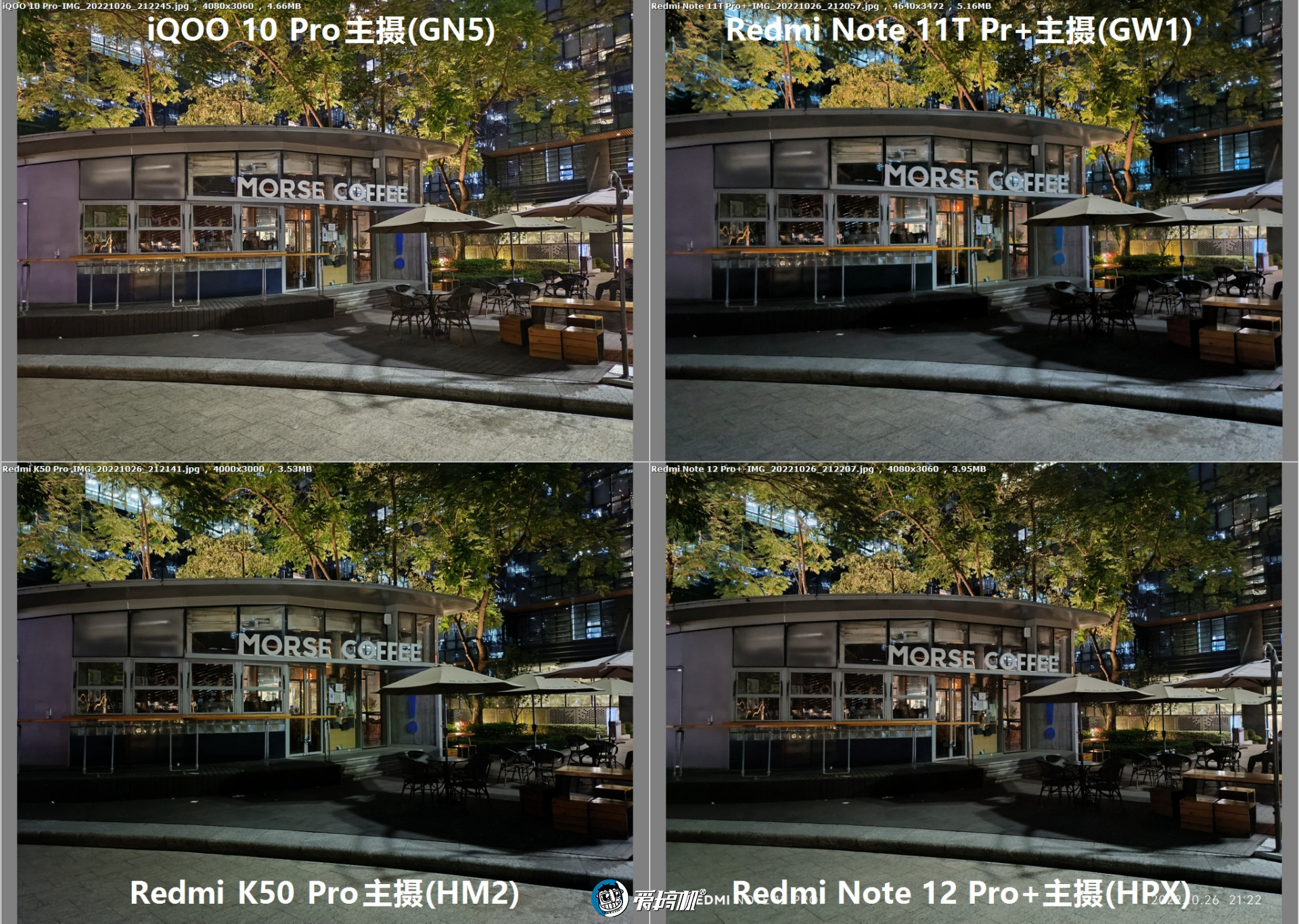 2亿像素拍照对比：Redmi Note 12 Pro+对战K50 Pro、iQOO 10 Pro