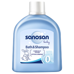 哈罗闪（sanosan）婴儿洗发沐浴露二合一温和低泡洗发水 儿童沐浴乳 儿童沐浴液50ml