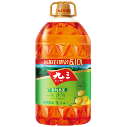 九三 非转基因三级大豆油6.18L 单桶装