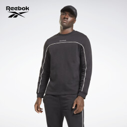 Reebok锐步官方男子CREW线条室内运动训练健身长袖圆领卫衣GS9320 GS9320 A/M