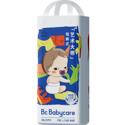 bc babycare拉拉裤 艺术大师单包透气薄四季婴儿尿不湿柔软亲肤 XXL-32片/包