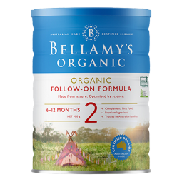 贝拉米(Bellamy's) 澳洲进口有机较大婴儿配方奶粉 2段(6-12月) 900g/罐