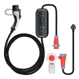 普诺得新能源电动汽车随车充电器 380V 11KW家用固定便携式两用充电桩