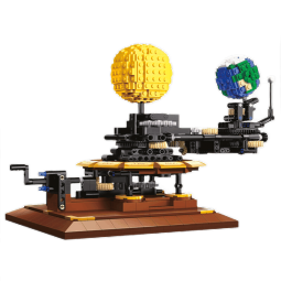 CADA太阳系地球天体三球仪模型高难度拼装积木玩具模式摆件 C71004 太阳系套装 | 865PCS