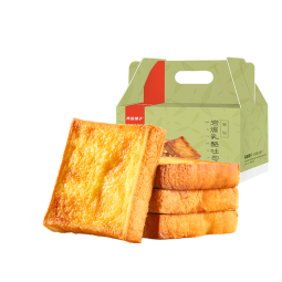 良品铺子 岩焗乳酪吐司  面包早餐饼干蛋糕办公室小吃休闲零食500g