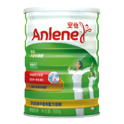 安怡（Anlene）经典中老年奶粉 低脂 800g罐装  含钙+维生素D 新西兰进口奶源 