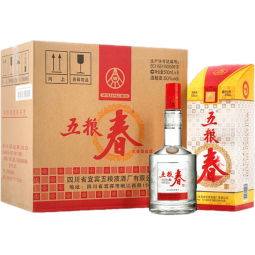 五粮液 五粮春 浓香型 高度白酒 五粮春 50度 500ml*6瓶整箱