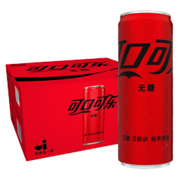 可口可乐（Coca-Cola）零度可乐碳酸饮料整箱装330ml*20罐