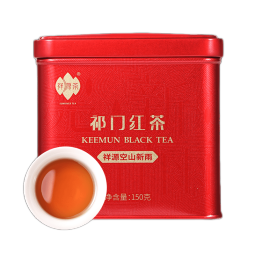 祥源茶 茶叶 祁门红茶特级工夫红茶甜花香罐装150g 空山新雨